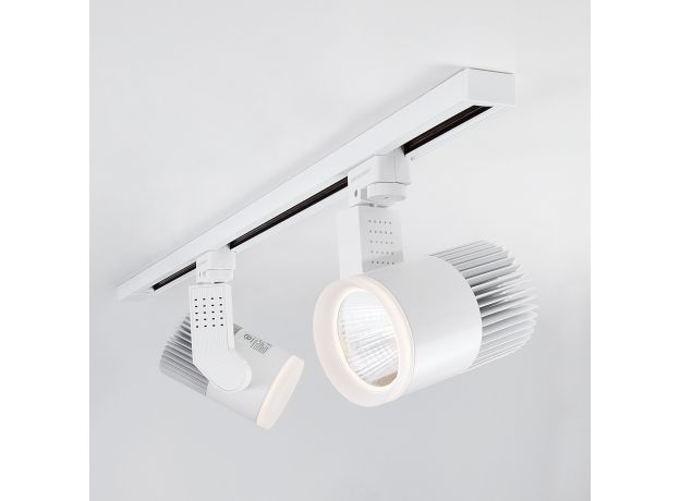 Трековый светодиодный светильник для однофазного шинопровода Accord белый 20W 4200K (1 шт.) LTB17