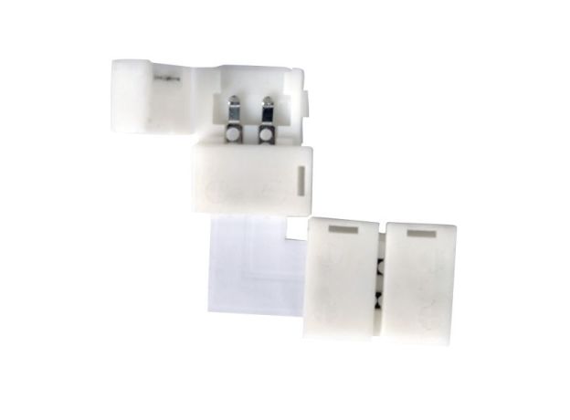 Угловой коннектор для одноцветной светодиодной ленты 2835, 3528 (10 шт.) LED 1L