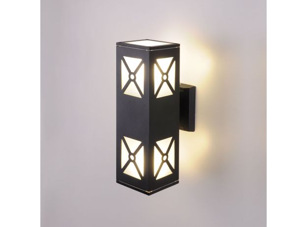 Уличный настенный светильник 1405 TECHNO черный IP54 1405 TECHNO