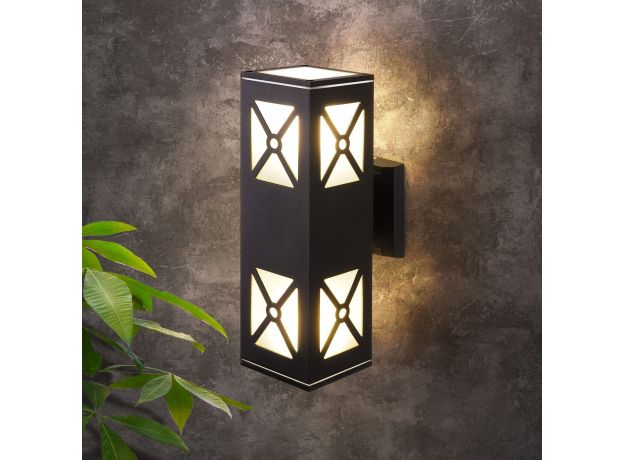 Уличный настенный светильник 1405 TECHNO черный IP54 1405 TECHNO