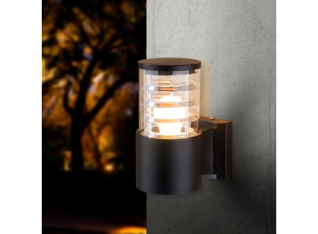 Настенный уличный светильник 1408 Techno черный IP54 1408 Techno черный