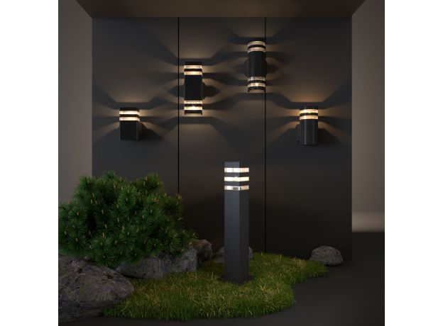 Настенный уличный светильник 1450 Techno черный IP54 1450 Techno черный