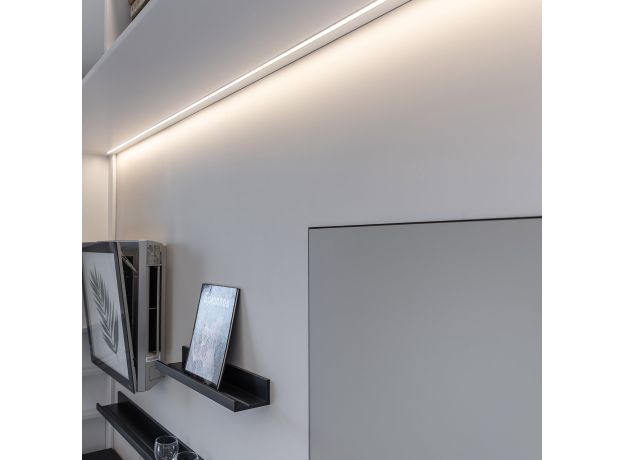 Встраиваемый алюминиевый профиль для светодиодной ленты LL-2-ALP007