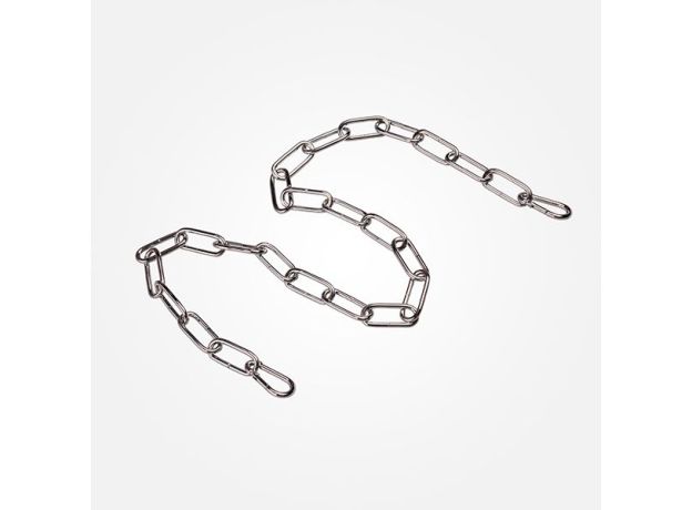 Цепь с карабинами 1 м хром 10300 цепь длиной 1 метр с  2 карабинами хром, арт. 73023