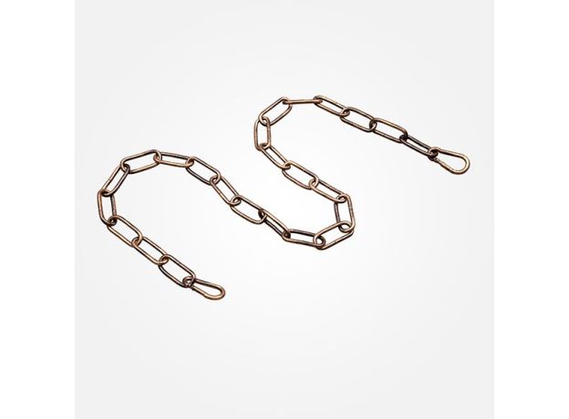 Цепь с карабинами 1 м античная бронза 10303 античная бронза