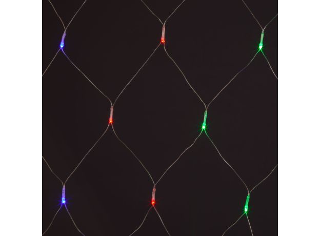 Новогодняя гирлянда сеть мульти 1,5*1,5м IP20 300-001 мульти