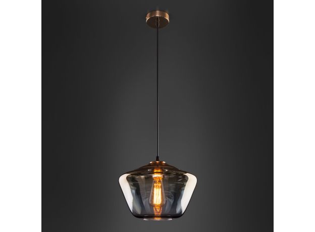 Подвесной светильник со стеклянным плафоном 50199/1 золото