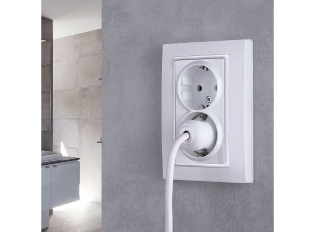 Рамка из поликарбоната для двойной розетки Snabb Basic белый W0082001