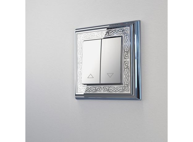 Выключатель жалюзи серебряный W1124506