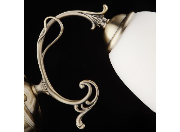 Бра классическое с плафоном 22010/1 античная бронза