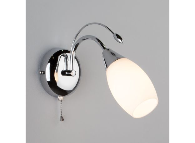 Бра с плафоном и выключателем 22080/1 хром