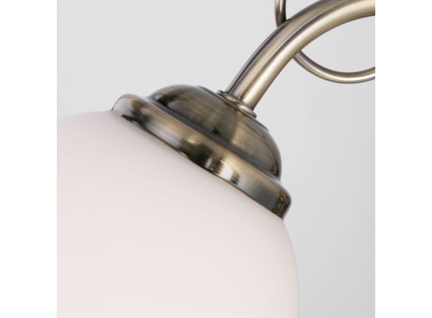 Бра с плафоном и выключателем 30107/1 античная бронза