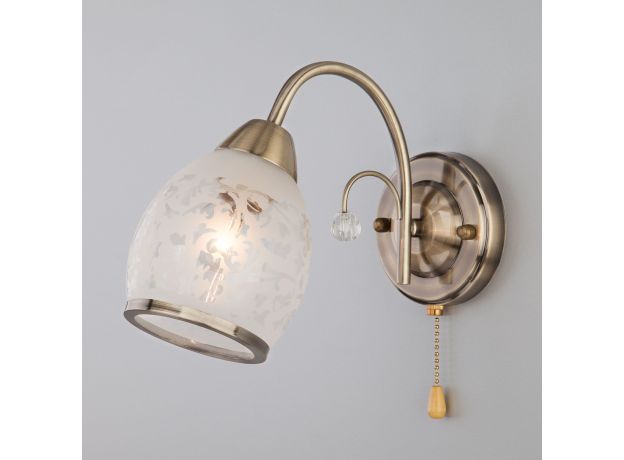 Бра с выключателем 30026/1 античная бронза