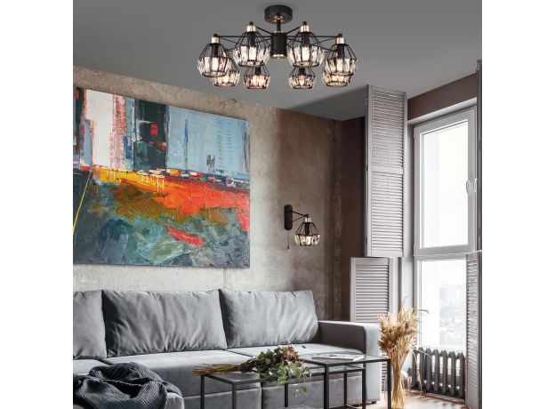 Бра в стиле лофт 70075/1 черный