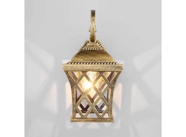 Уличный настенный светильник Cassiopeya D черное золото IP44 Cassiopeya D черное золото