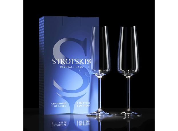 Хрустальные бокалы Strotskis Dionys, шампанское (2 шт.) 0303/2