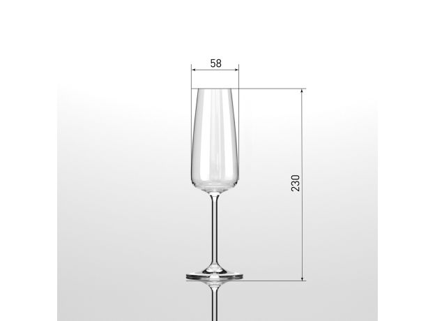 Хрустальные бокалы Strotskis Dionys, шампанское (2 шт.) 0303/2