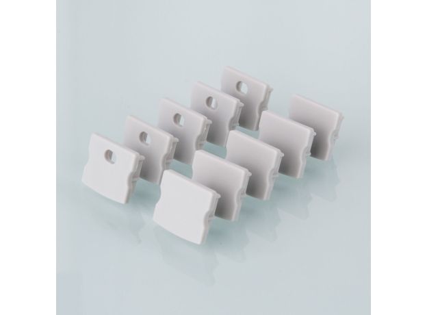 Комплект заглушек для накладного алюминиевого профиля светодиодной ленты (10 пар) ZLL-2-ALP001-R