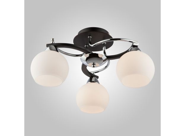 Люстра потолочная 9654/3 хром/черный