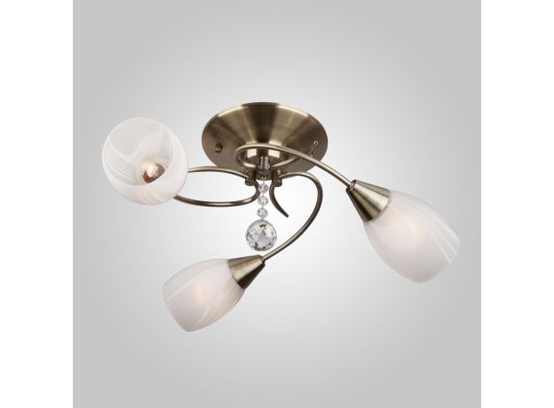 Люстра с хрусталем 30100/3 античная бронза