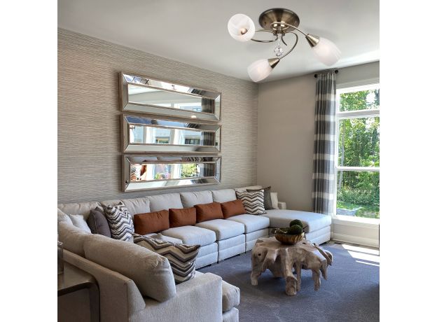 Люстра с хрусталем 30100/3 античная бронза