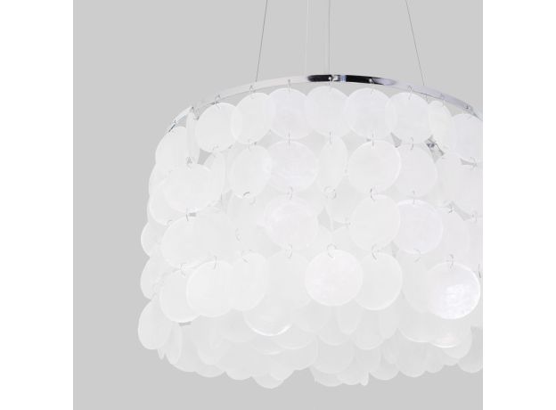 Люстра с перламутром 60005/3 хром / перламутр