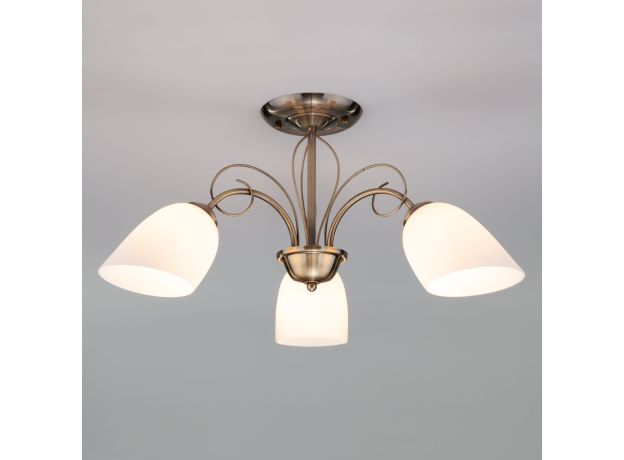 Люстра с плафонами 30107/3 античная бронза