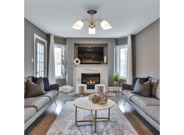 Люстра с плафонами 30107/3 античная бронза