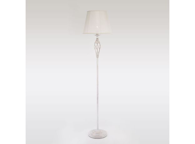 Торшер с абажуром белый с золотом 01003/1 белый с золотом