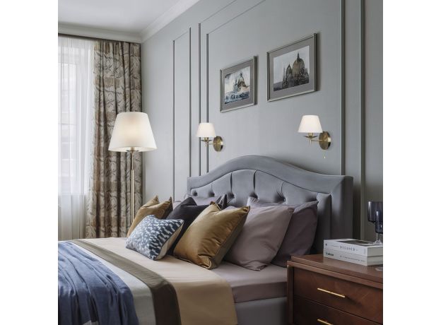 Напольный светильник с абажуром античная бронза 01008/1 античная бронза