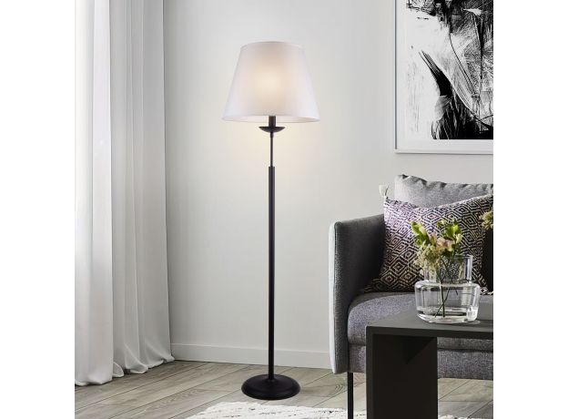 Напольный светильник с абажуром черный 01008/1 черный
