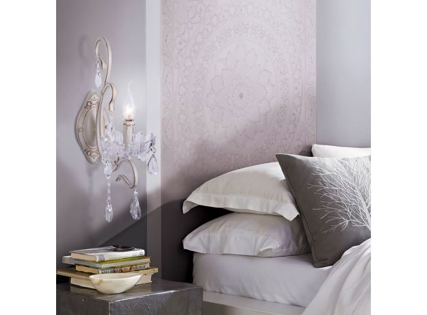 Бра с хрусталем 12205/1 белый