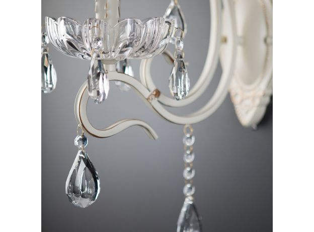 Бра с хрусталем 12205/1 белый