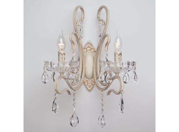 Бра с хрусталем 12205/2 белый