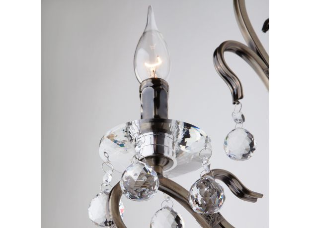 Бра с хрусталем 12505/1 античная бронза