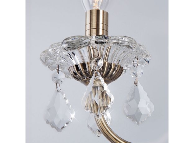 Бра с хрусталем 3281/2 античная бронза / прозрачный хрусталь