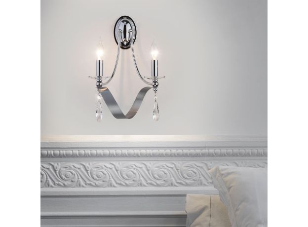 Бра в классическом стиле 60064/2 хром