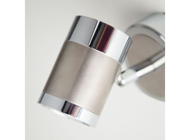 Настенный светильник с поворотными плафонами 20058/1 перламутровый сатин