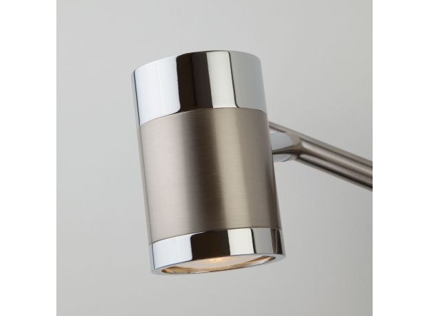 Настенный светильник с поворотными плафонами 20058/2 перламутровый сатин