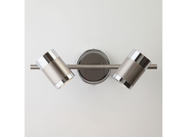 Настенный светильник с поворотными плафонами 20058/2 перламутровый сатин