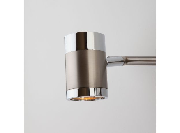 Настенный светильник с поворотными плафонами 20058/3 перламутровый сатин