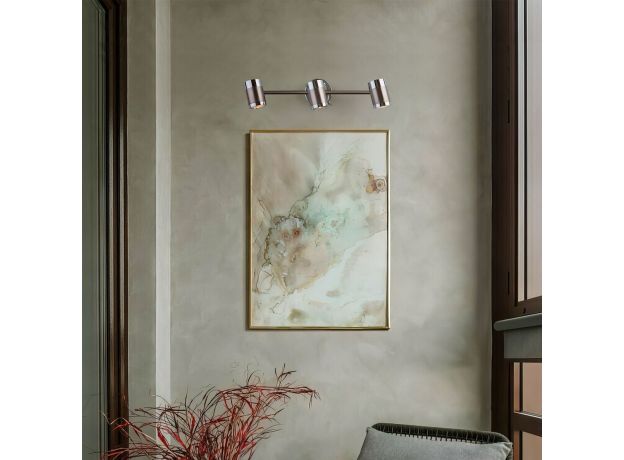 Настенный светильник с поворотными плафонами 20058/3 перламутровый сатин