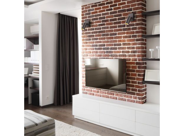 Настенный светодиодный светильник с поворотным плафоном 20066/1 LED черный/золото