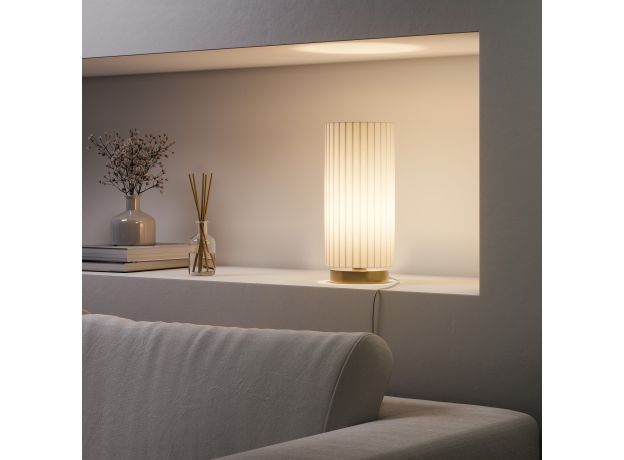 Настольная лампа с тканевым плафоном 101101