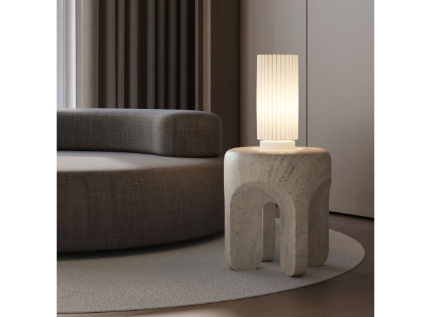 Настольный светильник с плафоном из ткани 101101