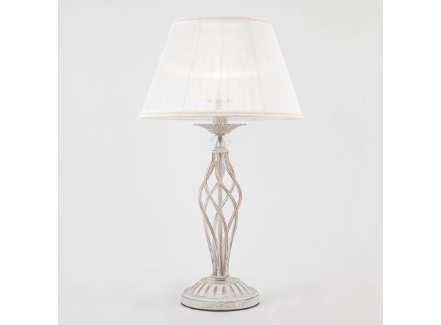 Настольная лампа 01002/1 белый с золотом