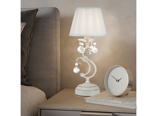 Настольная лампа 12075/1T белый