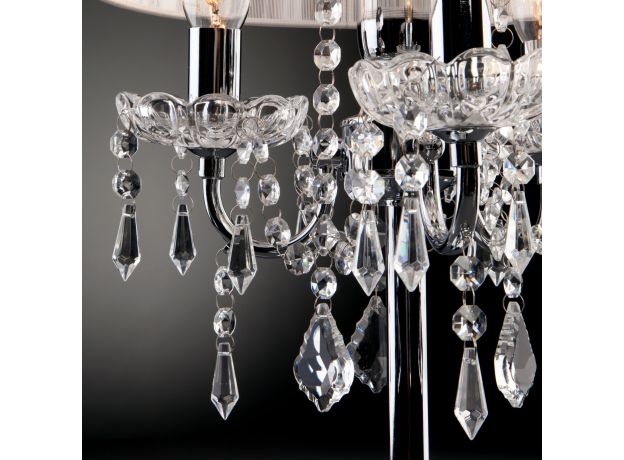 Настольная лампа 2045/3T хром/белый