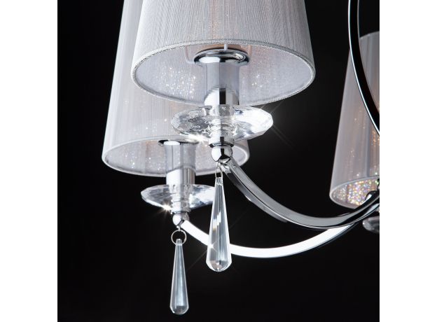 Подвесная люстра с хрусталем 60079/5 хром