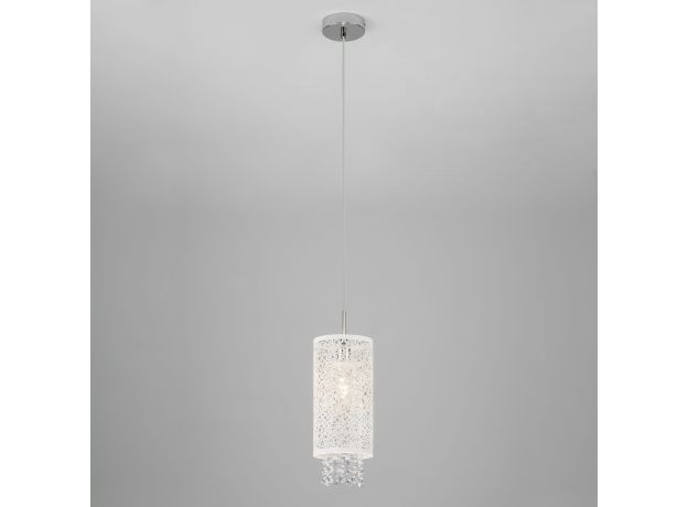 Подвесной светильник с хрусталем 1181/1 хром
